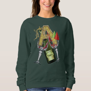 Birthday-Capital Monogram -letter A Sweatshirt