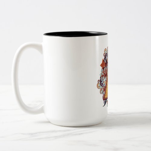 Birthday_Capital Monogram _letter A Two_Tone Coffee Mug