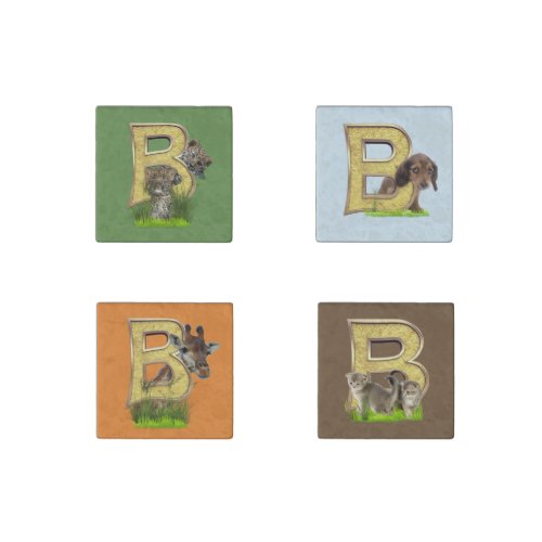 Birthday_Capital Monogram _letter B Stone Magnet