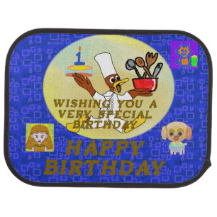 Birthday car floor mat