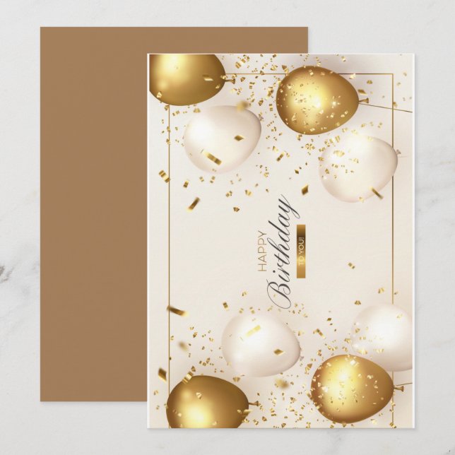 Birthday  card (Front/Back)