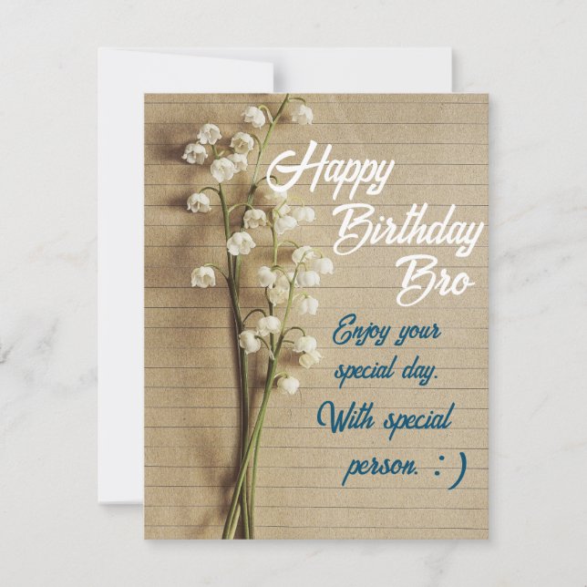 Birthday card (Front)
