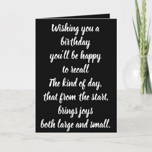 BIRTHDAY CARD