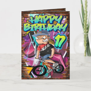 Birthday card 17th