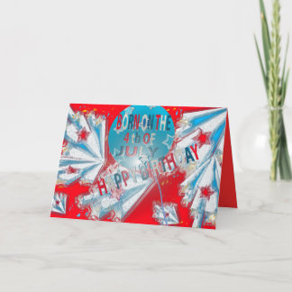 Birthday Card 4th of July