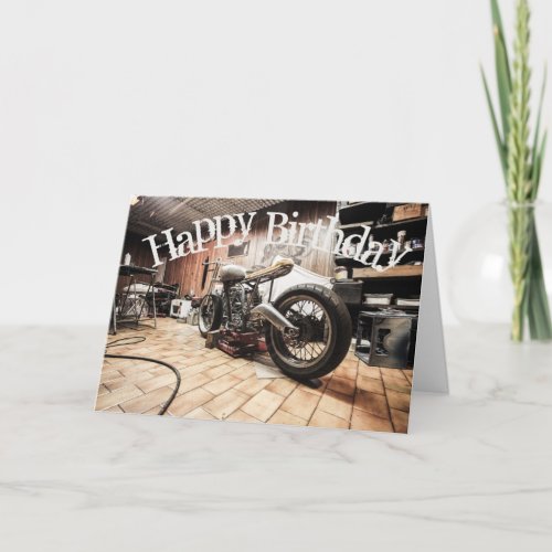 Birthday Card Assorted styles Motorcycle
