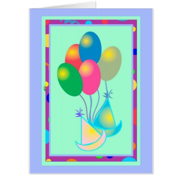 BIRTHDAY CARD BALLOONS  Big (18" x 24")