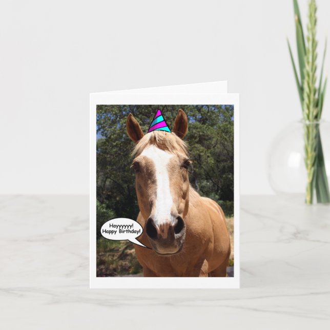Birthday Card - Bess the Horse (Front)
