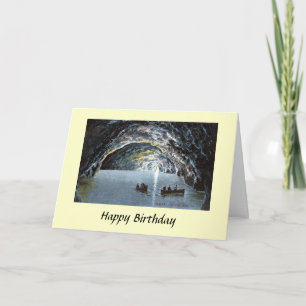 Birthday Card - Blue Grotto, Capri, Italy