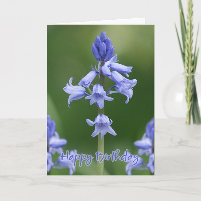 Birthday Card - Bluebells (Front)