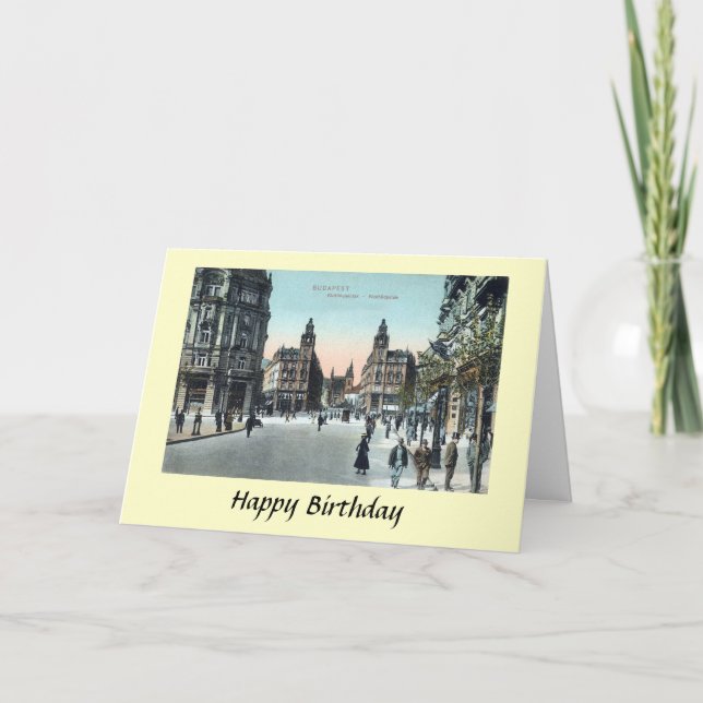 Birthday Card - Budapest, Hungary (Front)