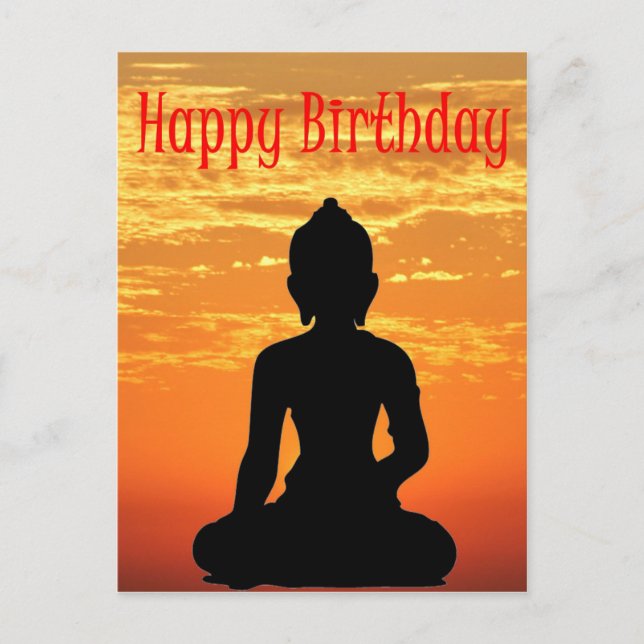 Birthday card_Buddha Postcard (Front)