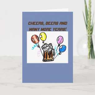 BIRTHDAY CARD - CHEERS BEERS