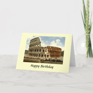 Birthday Card - Colosseum, Rome