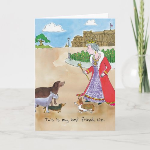 Birthday Card _ Corgi Queen