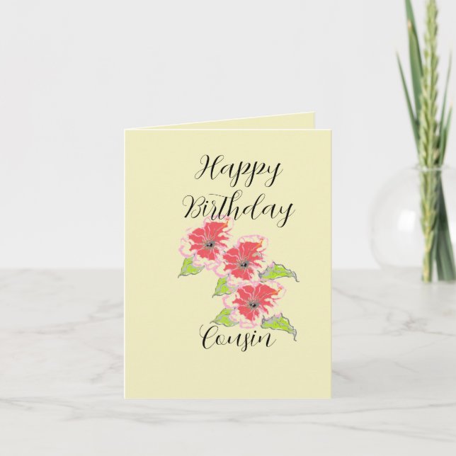 Birthday Card : Cousin (Front)