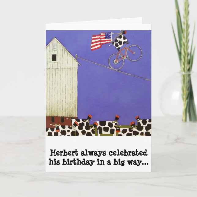 birthday card cows humorous (Front)