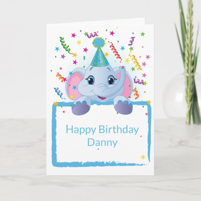 Birthday Card Custom Name (Front)