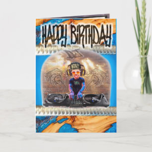 Birthday card DJ