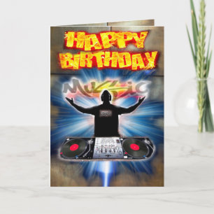 Birthday card DJ