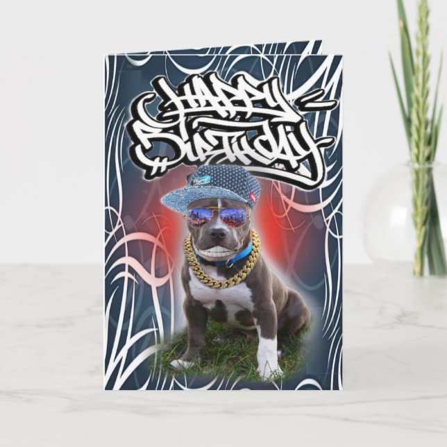 Birthday card dog (Front)
