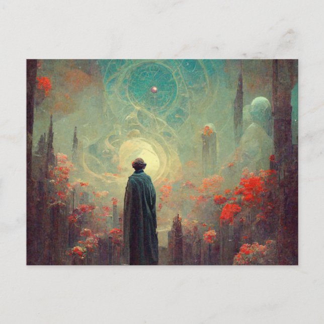 Birthday card fantastic mystical beauty (Front)