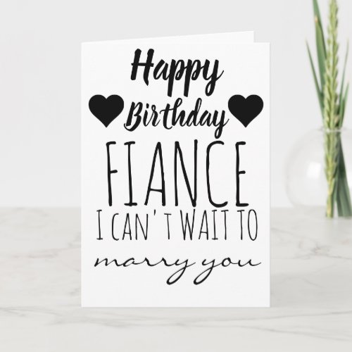 Birthday Card Fiancé | Happy Birthday Fiance