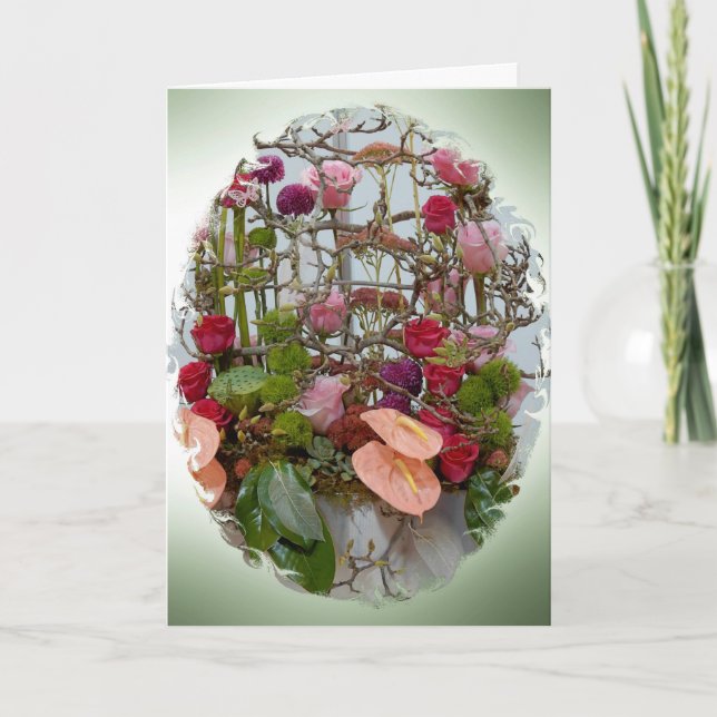 Birthday Card - Floral Arrangement (Front)