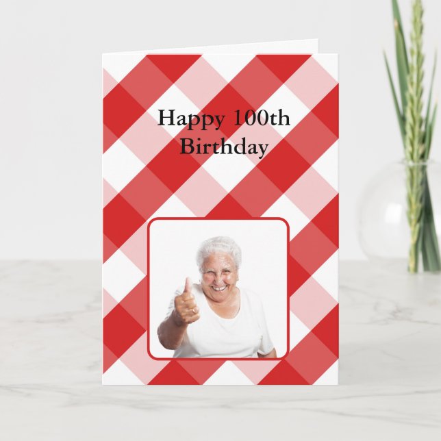 Birthday Card for 100 and Over - Customizable (Front)