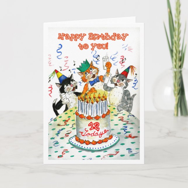 Birthday Card for 12 yr old (Front)