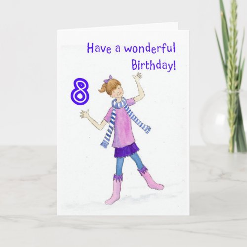 Birthday Card for 8 yr old girl