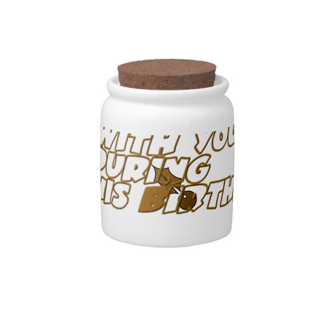 Birthday Card for a Christian Friend Candy Jar (Front)