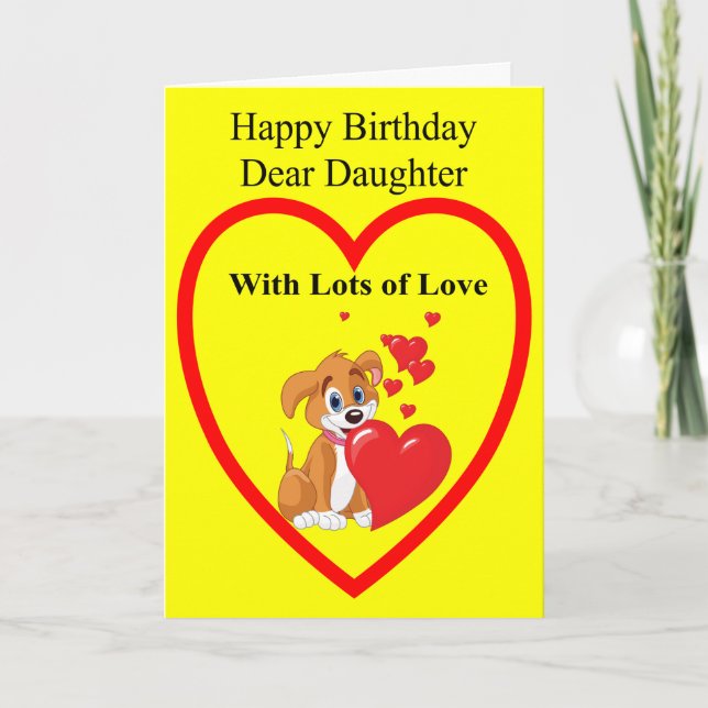 Birthday Card for a Daughter (Front)