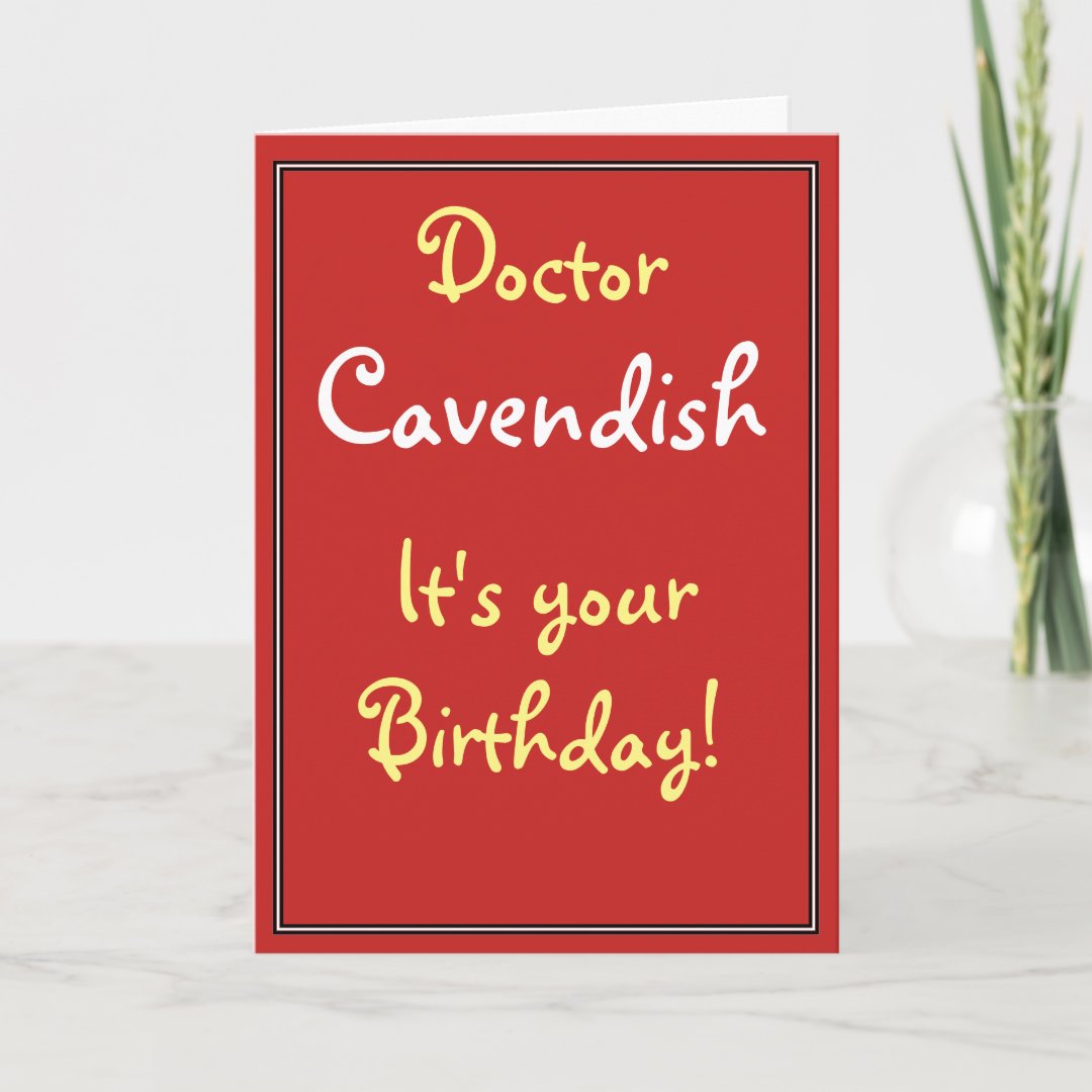 Birthday Card for a Doctor | Zazzle