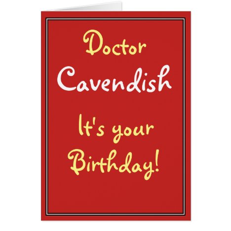 Birthday Card for a Doctor