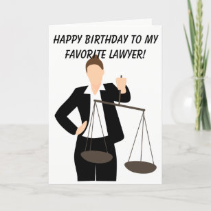 Elegant 10 Happy Birthday Lawyer Card