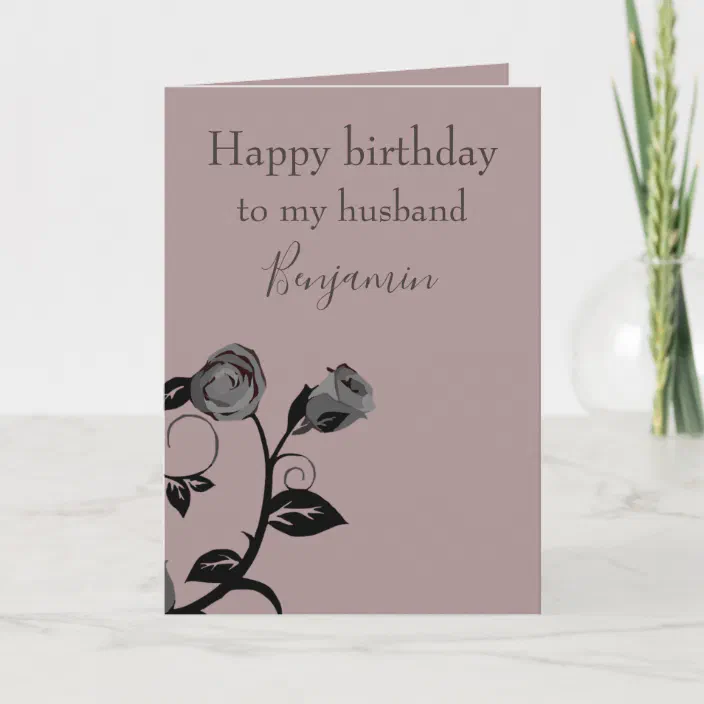 Birthday Card for a Husband Classy | Zazzle.com