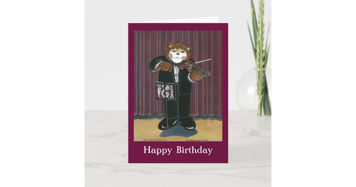  Birthday  Card  for a Musician  Zazzle com