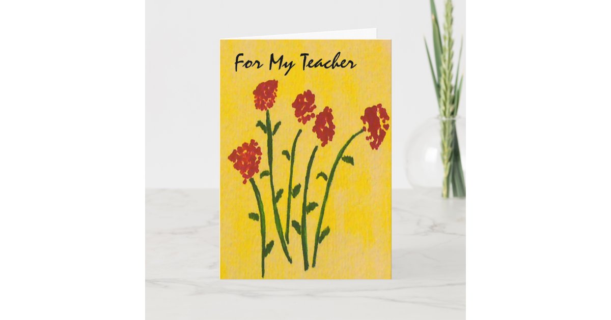 Birthday Card For A Teacher | Zazzle.com