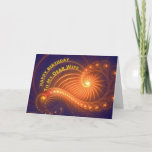 Birthday card for a wife<br><div class="desc">Swirling lights shine out from this original art birthday card. See all ages and relationships in my store: http://www.zazzle.com/eggznbeenz</div>