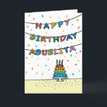 Birthday Card for Abuelita<br><div class="desc">Birthday Card for Abuelita. You call your grandmother Abuelita, not Grandma. (Abuelita means little grandmother in Spanish.) Imagine how excited Abuelita will be to receive a birthday card addressed especially to her! Your abuelita also will love this card's fun, colorful design with confetti and streamers which says "Happy birthday Abuelita"....</div>