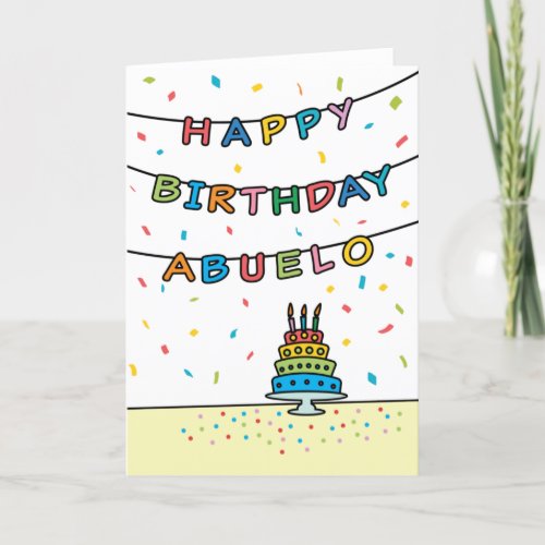 Birthday Card for Abuelo