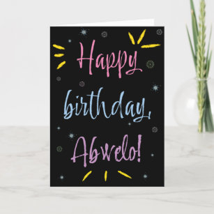 Birthday Card for Abwelo