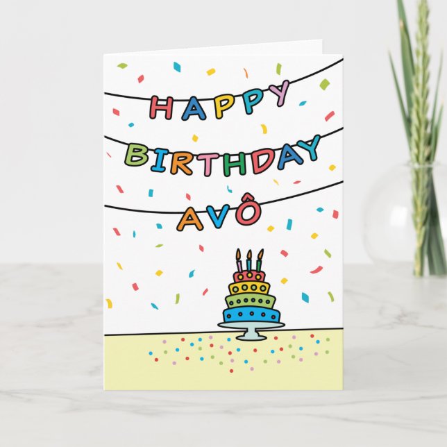 Birthday Card for Avô (Front)