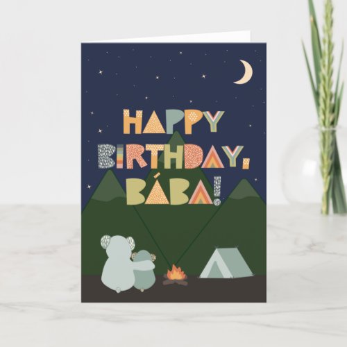 Birthday Card for Bba