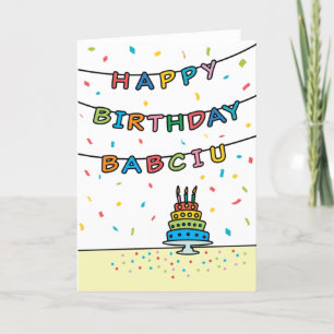 Birthday Card for Babciu