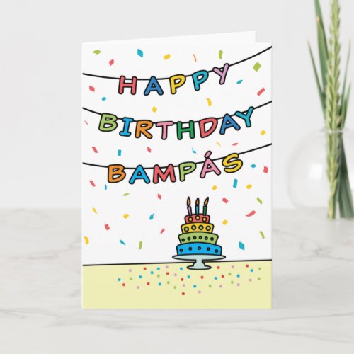 Birthday Card for Bampás