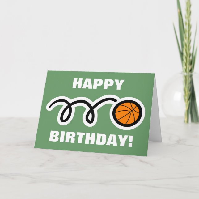 Birthday card for basketball lovers (Front)