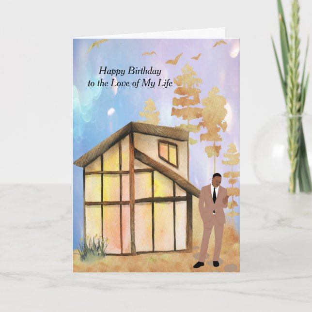 Birthday Card for Black Husband (Front)
