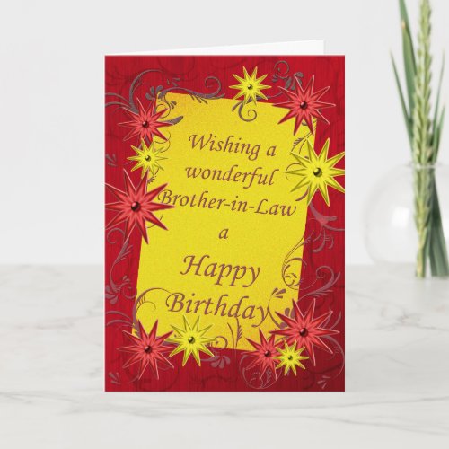 Birthday card for brother_in_law